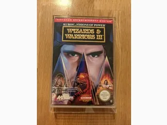 Nintendo NES 8bit Wizards & Warriors III 3 - Komplett i akrylbox SCN CIB