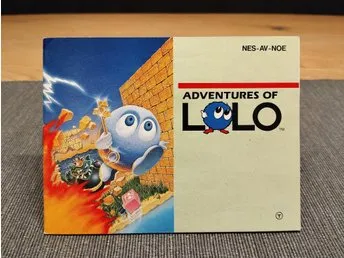 NINTENDO NES MANUAL: ADVENTURES OF LOLO 1 (AV) - NOE - PAL-B