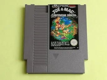 Joe & Mac Caveman Ninjas SCN Nintendo 8-Bit NES