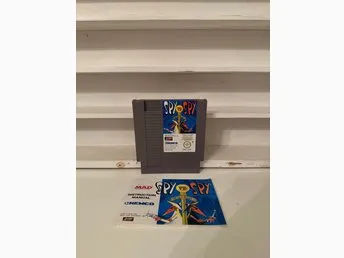 Spy vs Spy, Nintendo NES, toppskick med manuella, mycket fint, 1985