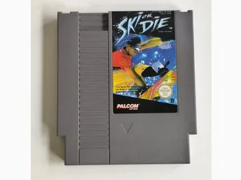 Nintendo 8-bit NES Ski or Die SCN