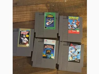 Nintendo NES Spel - Lot med 5 Titlar
