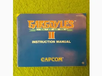 Gargoyle's Quest II manual SCN Nintendo 8 bit NES BERGSALA gargoyle gargoyles 2