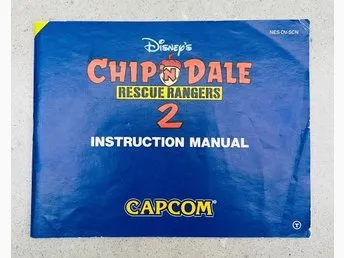 Chip 'n Dale Rescue Rangers 2 NES - endast manual.