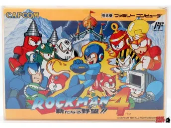 Mega Man 4 (inkl. Skyddsbox & Japansk Version)
