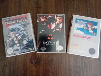 Probotector, Batman Returns, Kid Icarus - Nintendo NES Fodral