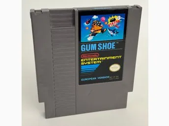 Vintage TV-spel, "GumShoe", - Nintendo 8-bit NES, vintage spel, Europa versionen