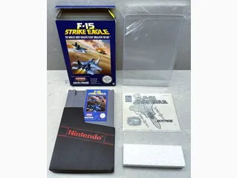 F-15 Strike Eagle (SCN) - Nintendo NES Komplett CIB.
