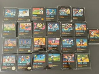Nintendo NES Spel - Samling (Hela svarta serien)!