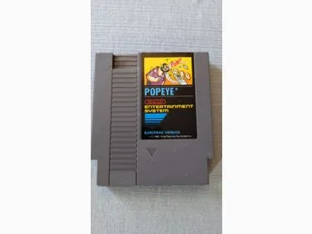 POPEYE NES Svenskåld 1:A utgåva - 5 skruvar!