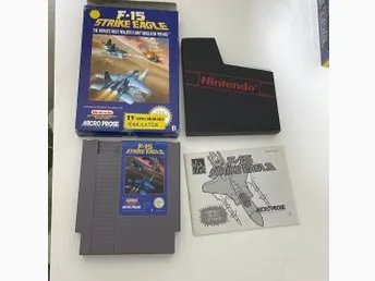 F-15 Strike Eagle - Nintendo NES (CIB) - Komplett med box & manual!