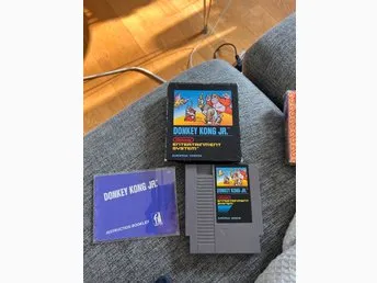Donkey Kong Jr. NES Nintendo komplett (CIB) SCN svarta serien