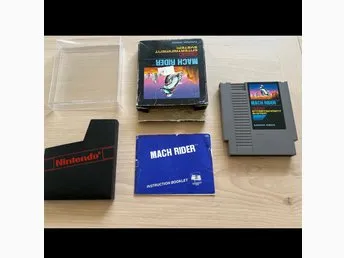 Komplett Mach Rider till Nintendo 8 bitars, SCN