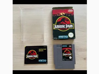 Komplett Jurassic Park till NES Nintendo 8 bitars, SCN
