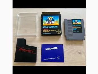Komplett Wild Gunman till Nintendo 8 bitars, NES