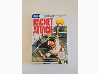 Racket Attack med sv. A4:a Nintendo NES