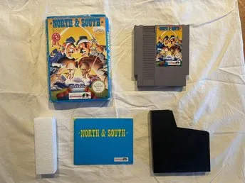 NORTH & SOUTH NES SPEL KARTONG MANUAL NINTENDO ENTERTAINMENT SYSTEM SCN