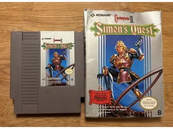 Castlevania II: Simon's Quest (NES) Kasett + Fodral
