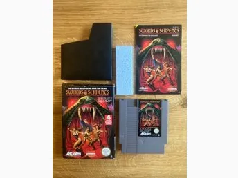 Swords and Serpents NES Komplett PAL Svensksålt