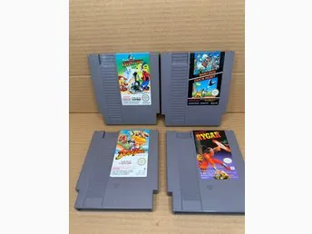 NES-spel: DuckTales, Rygar, Adventures in the Magic Kingdom, Super Mario