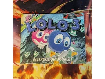 Adventures of Lolo 3 NES Instruktionsbok SCN