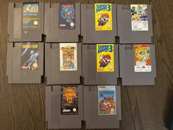 Nintendo NES Spilpakke - 10 Spil