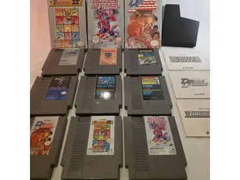 9 st Nintendo NES spel