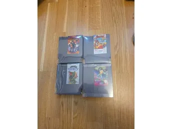 NES Spil: Shadow Warriors, TaleSpin, Teenage Mutant Ninja Turtles Arcade Game,