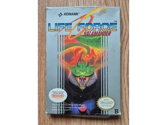 Life Force Salamander (NES) med box och innerfack