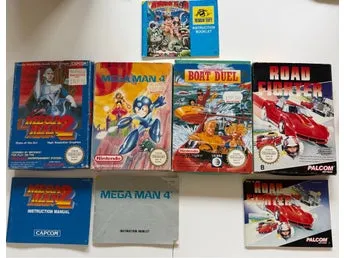 Nintendo 8-Bit Spel-kartonger