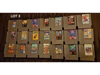 Lot (Nr 3) med 21 Amerikanska (NTSC) NES-spel.