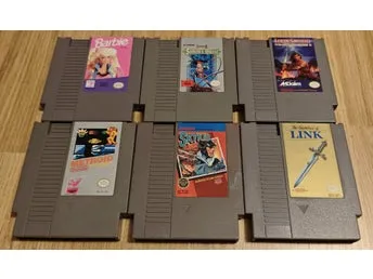 Sex amerikanska NES-spel
