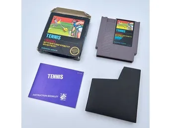 Tennis – Nintendo NES 8-bit – Kartong och SCN-manual – Testat