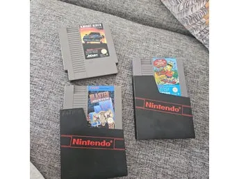 Nintendo NES spel: Knight Rider, The Simpsons: Bart vs. the Space Mutants,