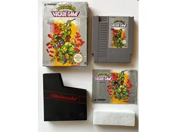 Teenage Mutant Hero Turtles II The Arcade Game, NES, SCN, CIB.