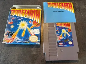 To The Earth NES Nintendo komplett i kartong SCN