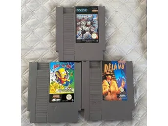 RoboCop 2, The Simpsons: Bart vs. the World och Déjà Vu NES-spel