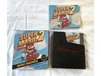 Super Mario Bros. 2 – NES European Version – Komplett i kartong med manual