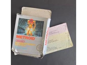 Tomkartong och instruktionsbok, METROID Nintendo, European Version