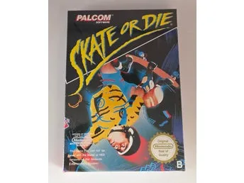 Skate or Die (PALCOM Software) NES Nintendo 8-bit SCN HELT NY! SEALED!!