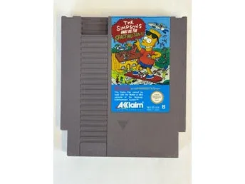 The Simpsons: Bart vs. the Space Mutants - Nintendo NES - Europeisk version, SCN