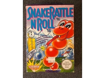 Snake Rattle N Roll NES Nintendo European Version