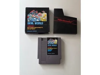 Devil World NES CB **RARE**