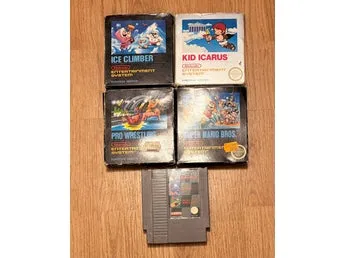 Nintendo 8-bit NES-spel: 5 titlar inklusive Super Mario Bros